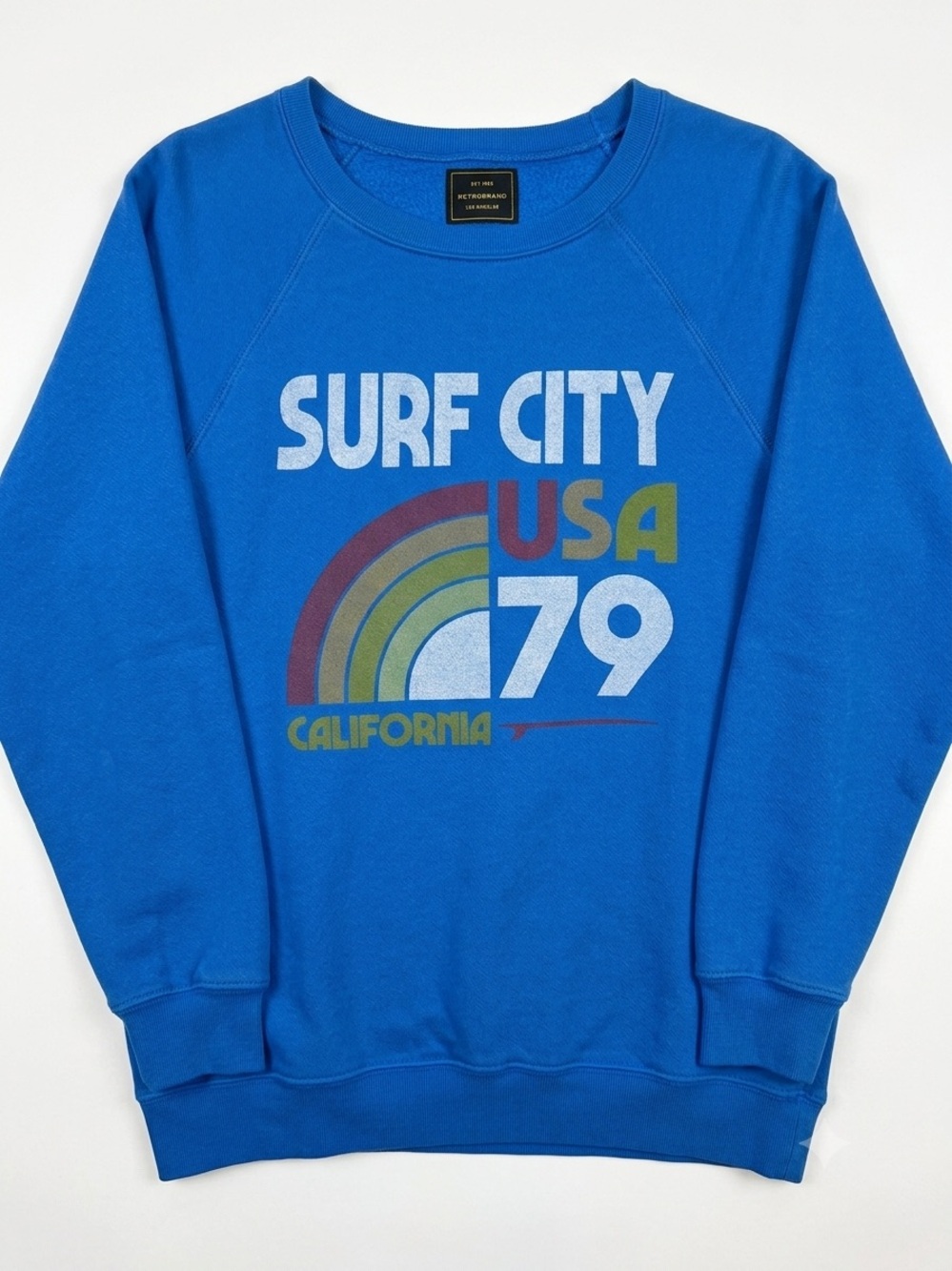 Retro Brand x Free People Surf City USA 79 Blue Sweatshirt - XL